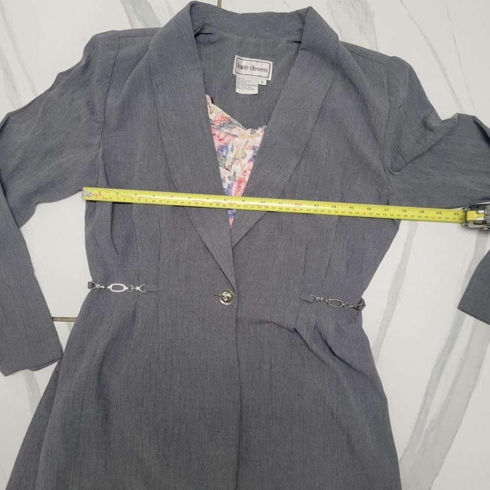 Vintage y2k grey officewear blazer Karin Stevens 8